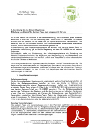 Deckblatt: 6. Anordnung für das Bistum Magdeburg zum Umgang mit Corona vom 30.10.2021