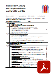 Deckblatt: Protokoll der 4. PGR-Sitzung vom 10.05.2025